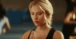 Scarlett Johansson Yoga Teacher Smile