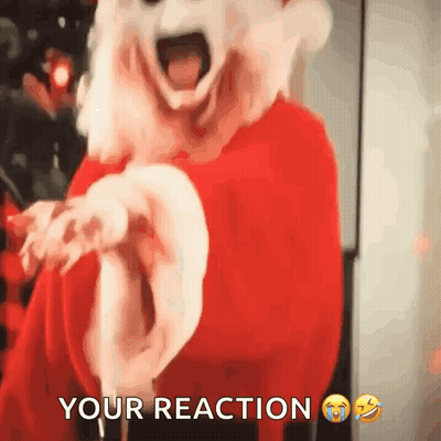 Scary Clown Surprised GIF