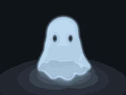 Scary Cute Animated Ghost