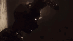 Scary Damaged Springtrap Night Shadow GIF