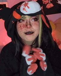 Scary Egirl Vampire GIF