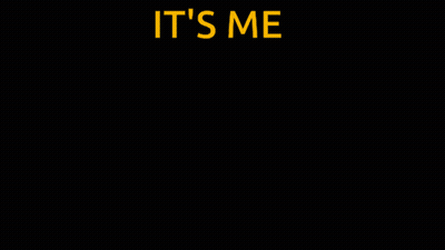 Scary Face Saying It's Me GIF