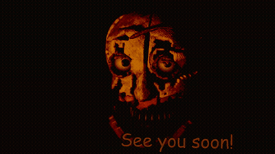 Scary Face Saying See You Soon GIF