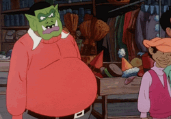 Scary Fat Albert Wearing A Mask GIF
