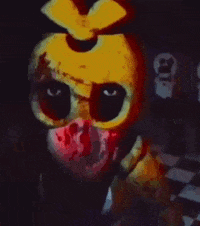 Scary Freddy Fazbear Fierce Eyes Meme GIF