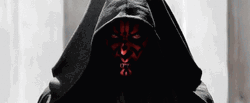 Scary Glaring Darth Maul GIF