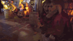 Scary Halloween Demon Costume GIF