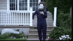 Scary Halloween Killer Mask GIF