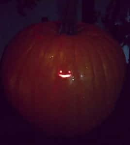 Scary Halloween Pumpkin Small Smile GIF