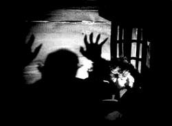 Scary Halloween Shadow Monster GIF