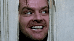 Scary Jack Nicholson The Shining GIF