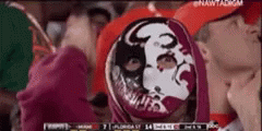 Scary Mask Atlanta Braves Chop GIF