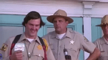 Scary Movie Officer Doofy Waving To Gail Hailstorm GIF