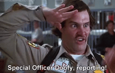 Scary Movie Special Officer Doofy Reporting GIF