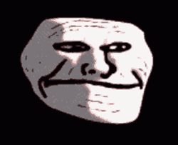 Scary Red Troll Face Meme GIF