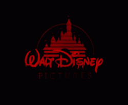 Scary Red Walt Disney Logo GIF | GIFDB.com