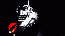 Scary Ryuk Eating Heart Death Note GIF