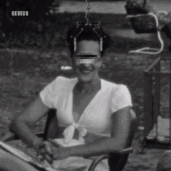  Scary Skull Girl Transformation GIF