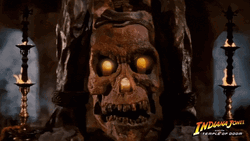Scary Skull In Indiana Jones GIF