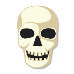 Scary Skull Laughing GIF