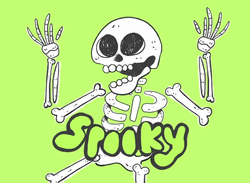 Scary Skull Spooky Vibing GIF