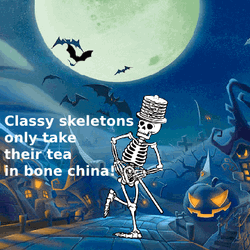 Scary Skull Walking Dance GIF