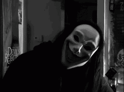 Scary Smiling Mask Man
