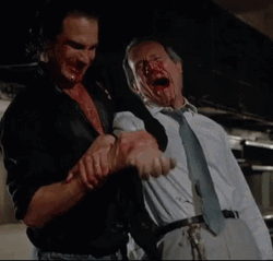 Scary Steven Seagal Breaking Bones GIF
