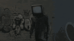 Scary Tv Man Walking Sideways Skibidi Toilet GIF