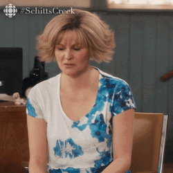 Schiits Creek Jocelyn What Have I Done GIF