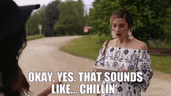 Schitt's Creek Alexis Rose Chillin' GIF