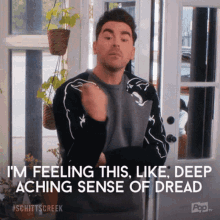  Schitt's Creek Dan Levy Anxiety Attack GIF
