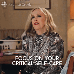 Schitt's Creek Moira Rose Focus On Self Care GIF