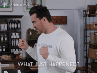 Schitts Creek David Rose What Just Happened GIF