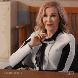 Schitts Creek Happy GIF