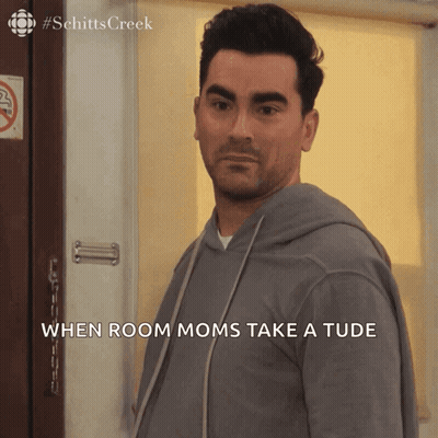 Schitts Creek Man Says When Room Moms Take A Tude GIF