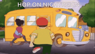 School Bus Saying Hop On Nightreign