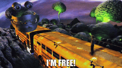 School Bus With Im Free Text GIF