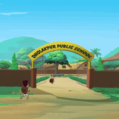 School Entrance Dholakpur Public School GIF