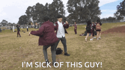 School Fight I'm Sick Of This Guy GIF