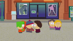 School Fight South Park GIF