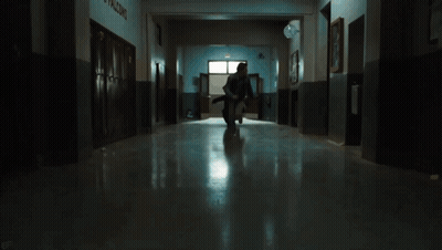 School Hallway Sign Go Falcons GIF