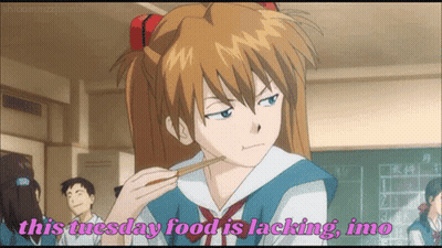 Schoolgirl Eating With Chopsticks This Tuesday Food Is Lacking Imo GIF