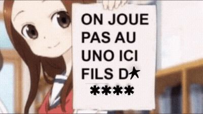 Schoolgirl On Joue Pas Au Uno Ici Fils D GIF