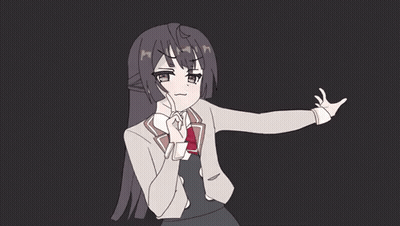 Schoolgirl With Hand Outstretched Making Funny Face GIF