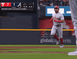 Schwarber Running To The Base GIF