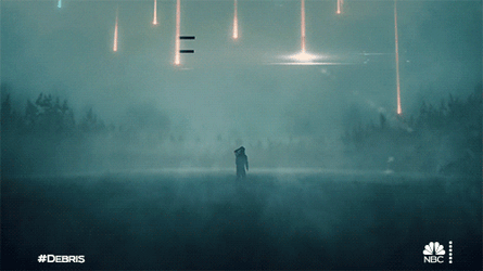Sci Fi Raining Debris GIF