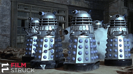 Sci Fi Robot Firing Thick Smoke GIF