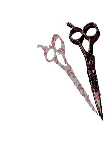 Scissors With I Love You Sticker