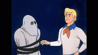 Scooby Doo And Ghost Tied Up GIF